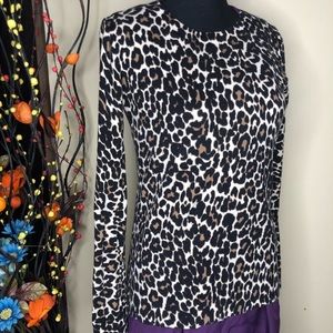 J. Crew leopard cheetah sweater